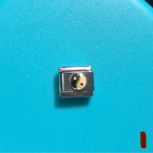 Ying Yang stainless steel Italian charm